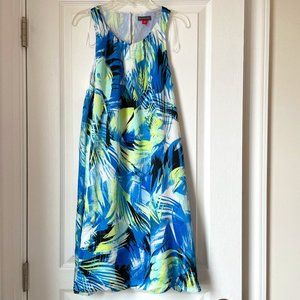 Vince Camuto Women Summer Splash Dress Color Poolside Size PM